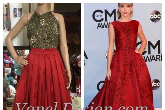 Celebrity Inspired Red Dress