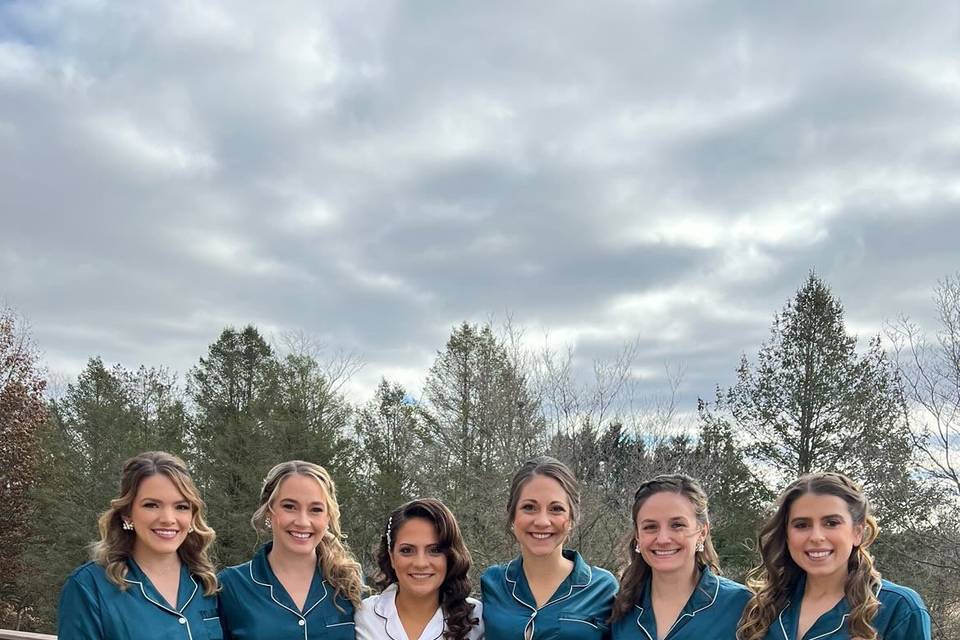 Winter Bridal Party