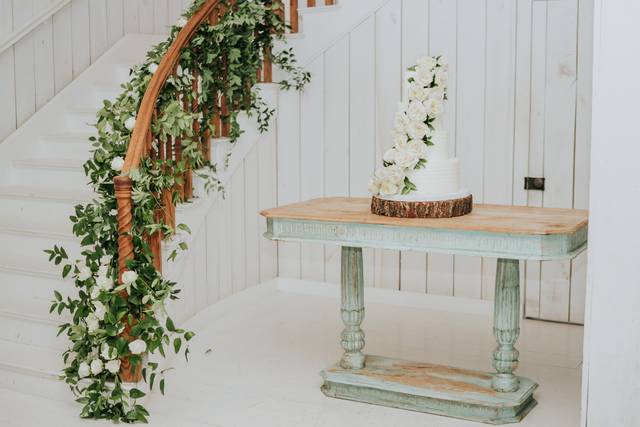 Cake by the staircase