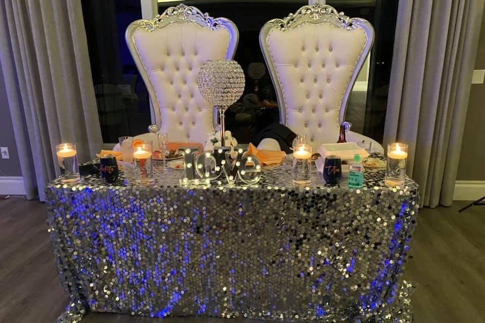 Sweetheart table