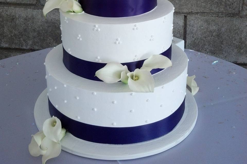 Blush colored cake