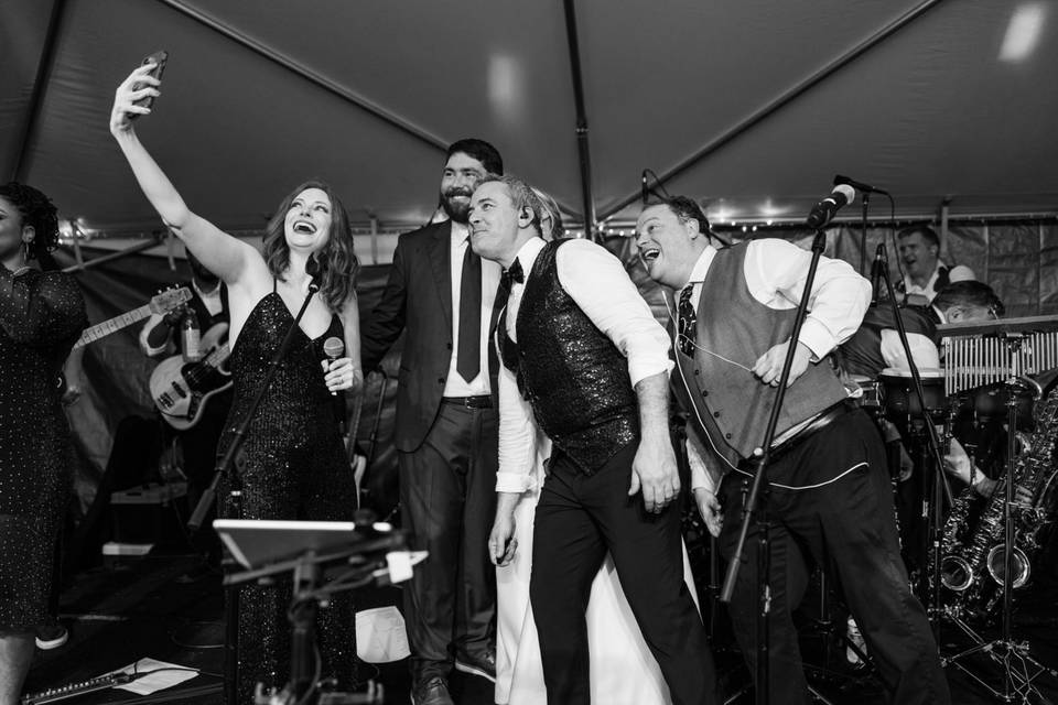 Band Selfies at the Reception