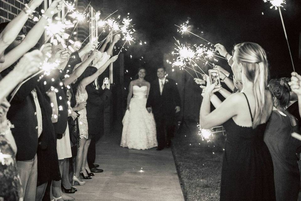 Sparkler sendoff