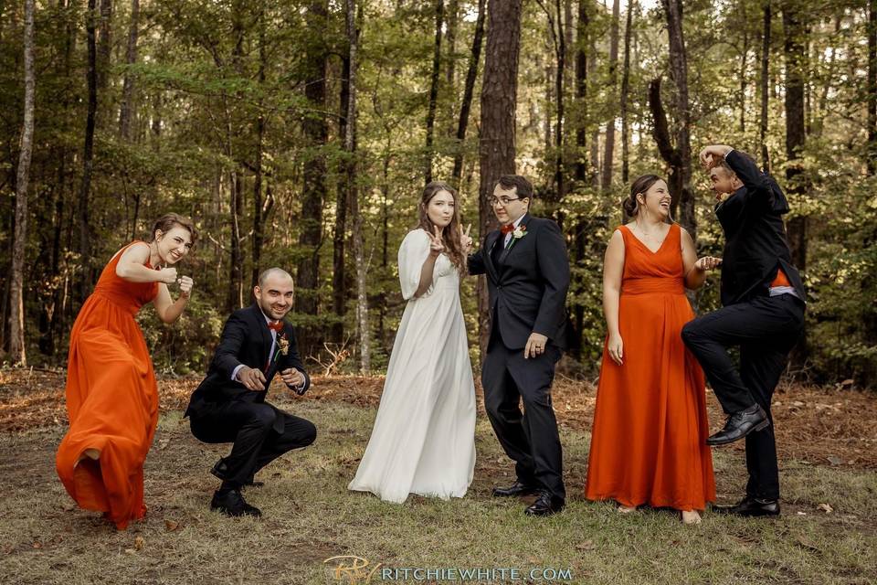 Silly bridal party