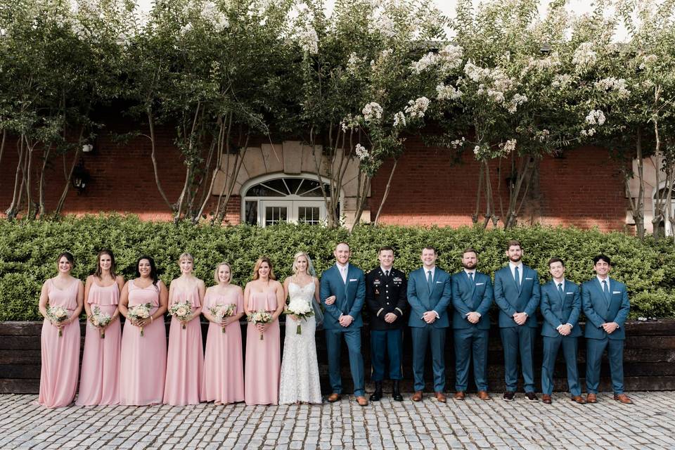 Portrait of the wedding party