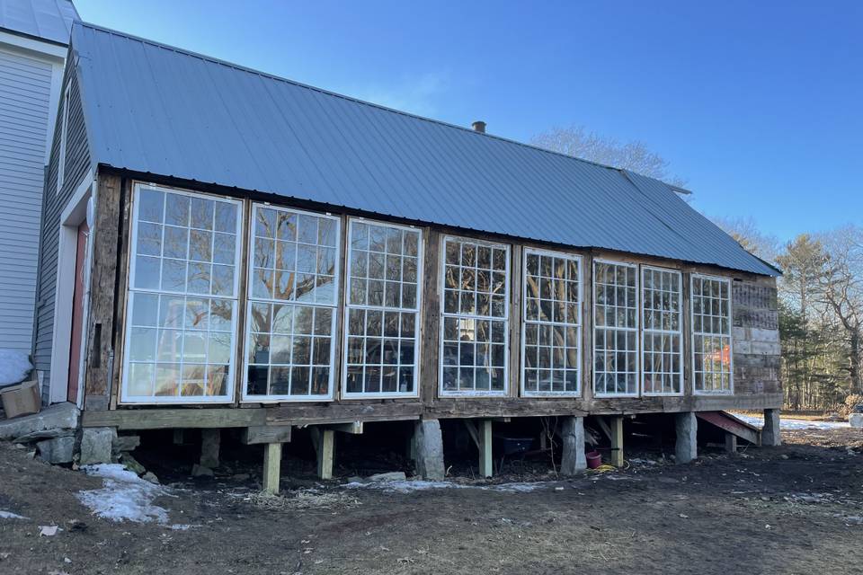 New short barn in progress
