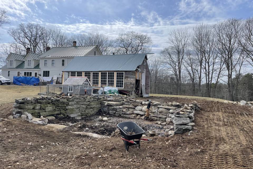 Progress tent & patio area