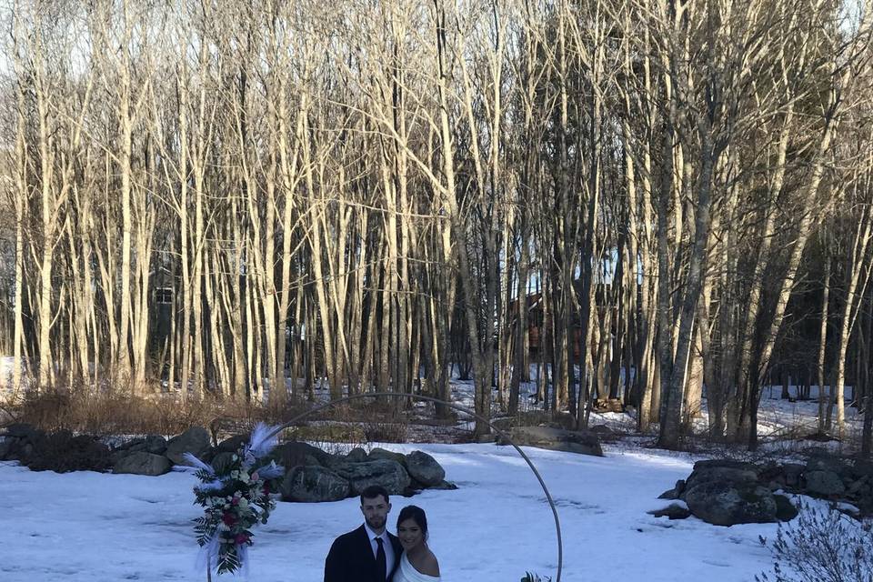 Photos in the backyard