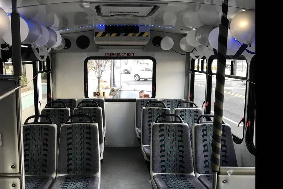 13 passenger interior