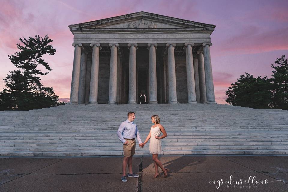 Eveing Thomas Jefferson Memorial session