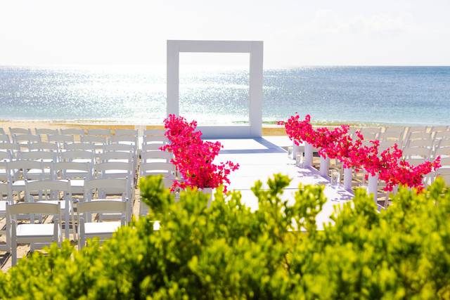 Beachfront wedding