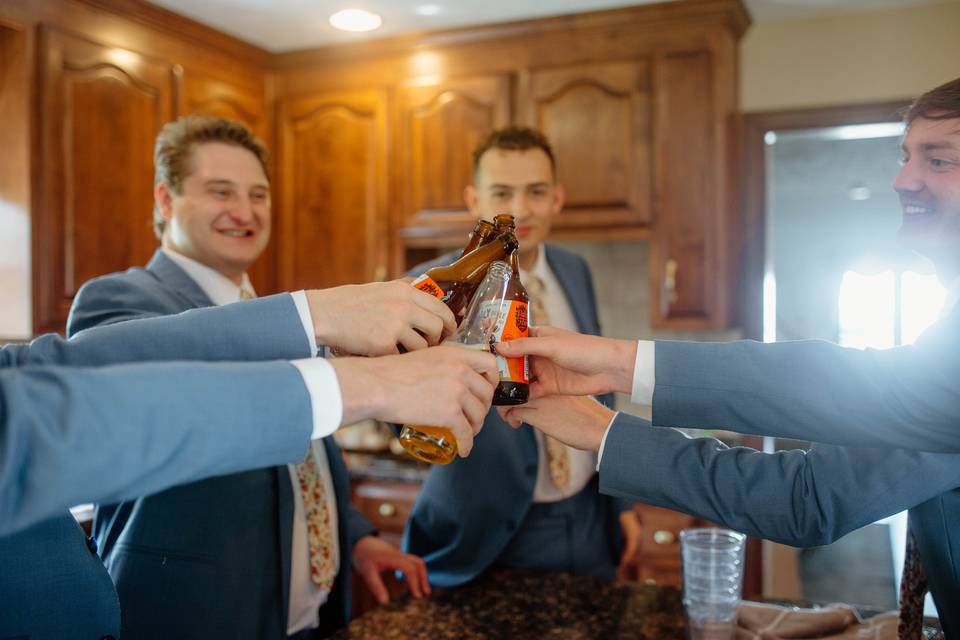 Groomsmen Getting Ready