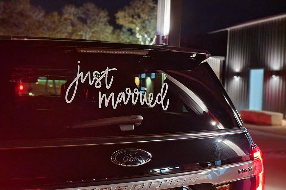 Just Married SUV