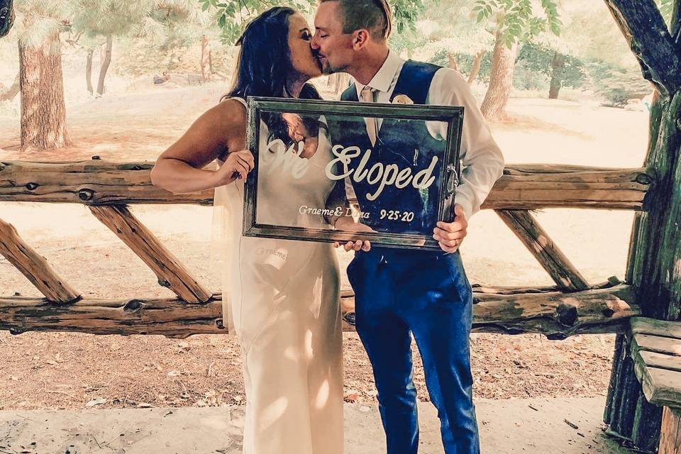 “We eloped!”