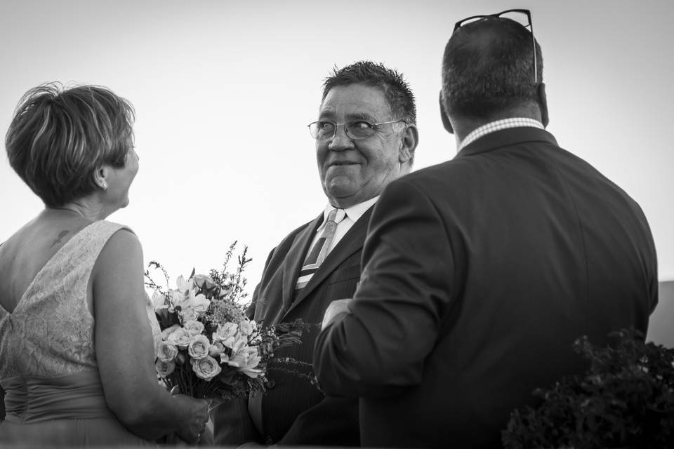 Smiles at the wedding