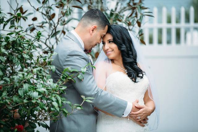 Couple back hug