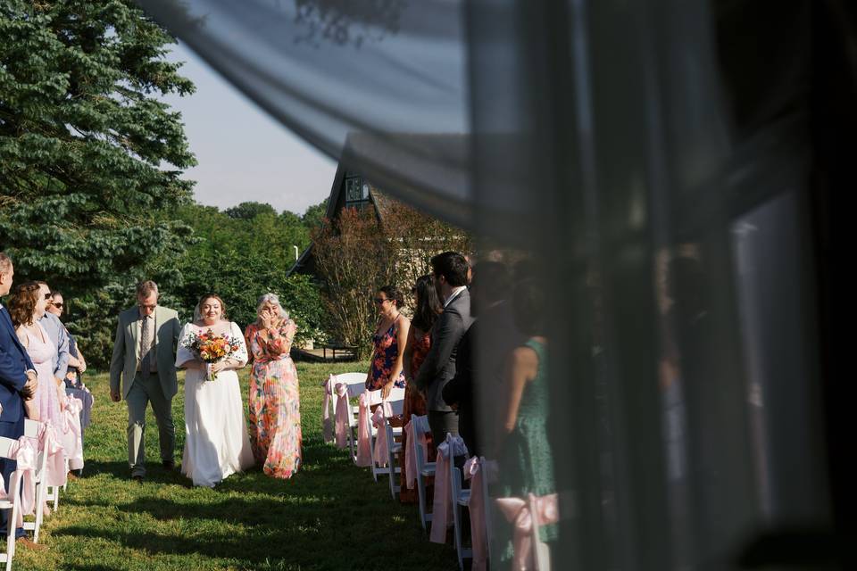 Walking down the aisle