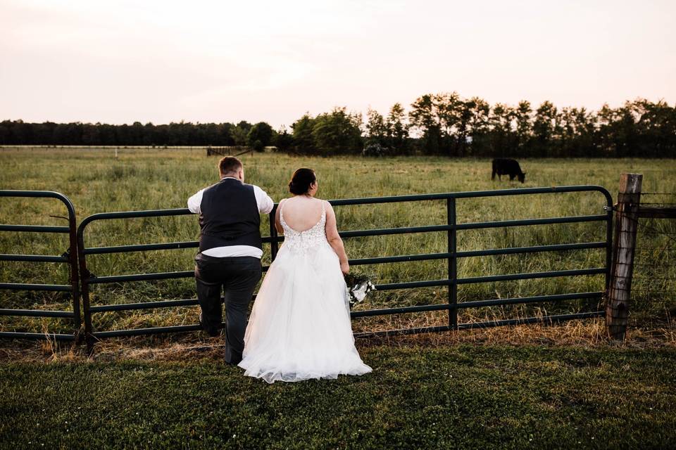 Rustic sunset portraits