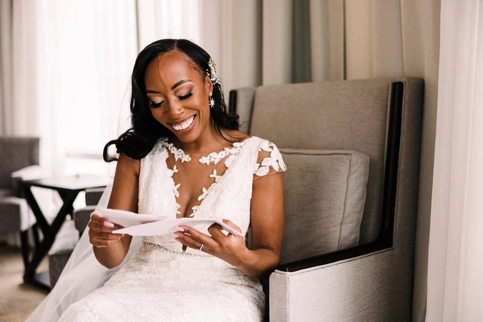 Bride Reading Her Letter