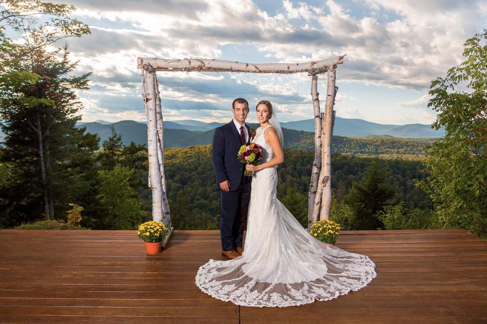 Couple in view of stunning scenery - Solas Studios Photography