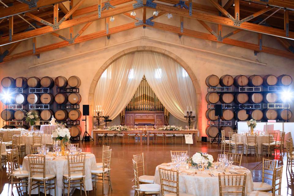 Wine country reception