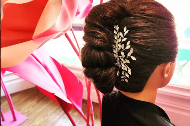 Embellished updo