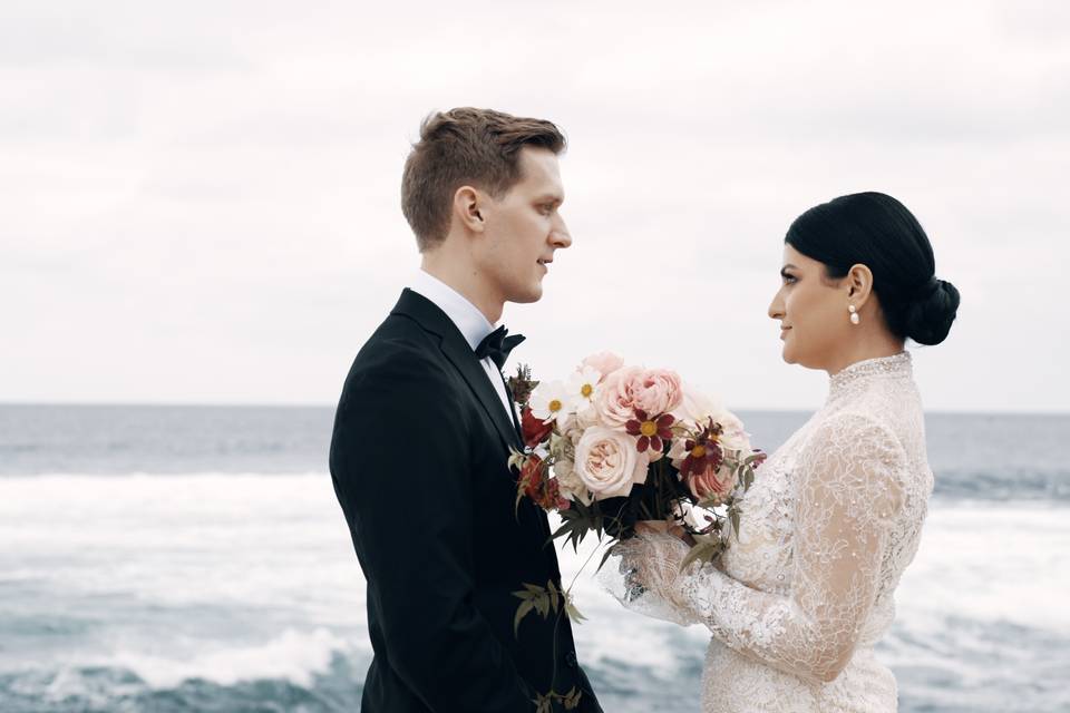 Vows by the ocean