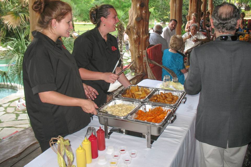 Serving the guests