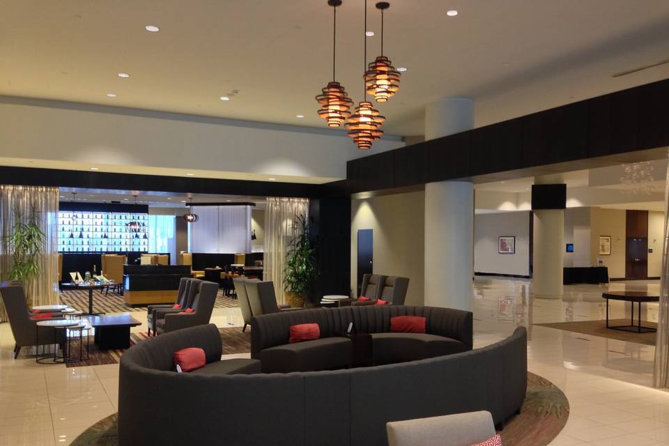 Hilton Albany's lounge