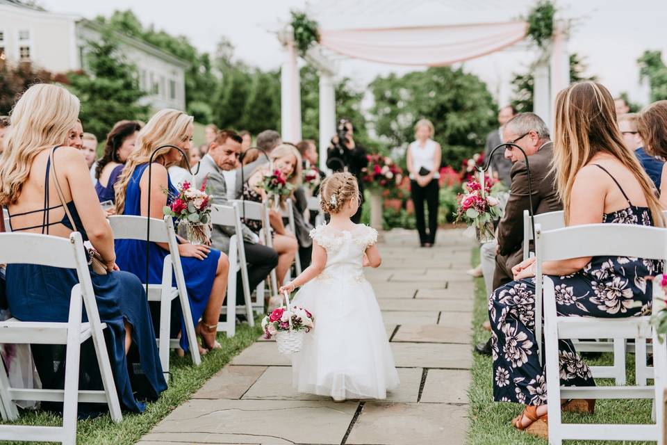 Outside ceremony site