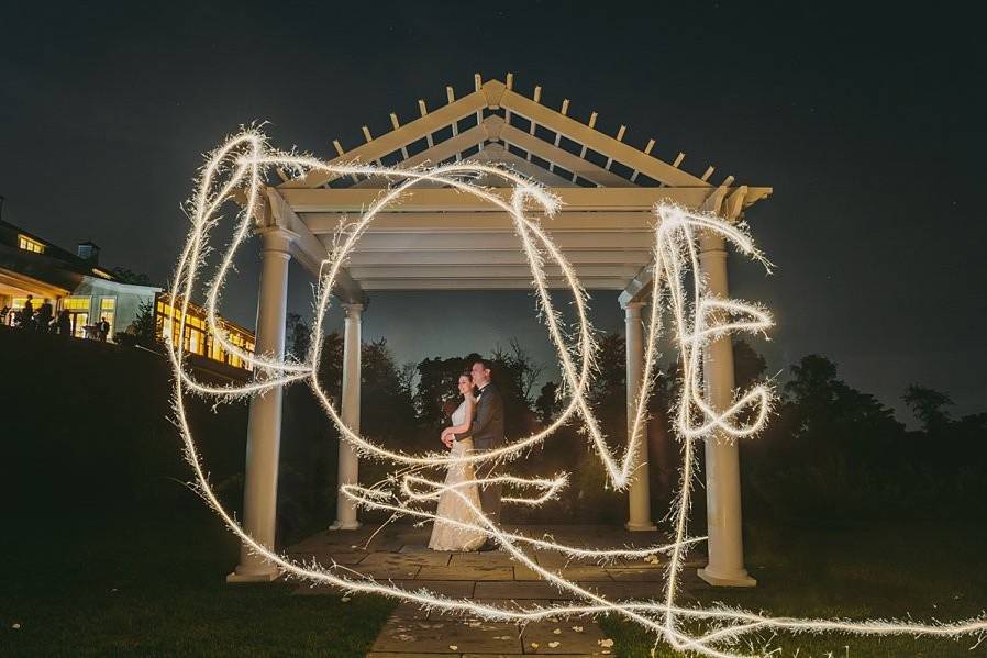 Outside ceremony site