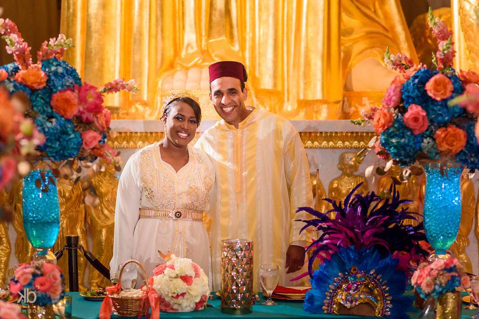 Bahamian-Moroccan couple
