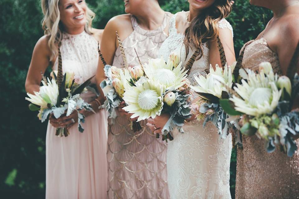 King protea bouquets