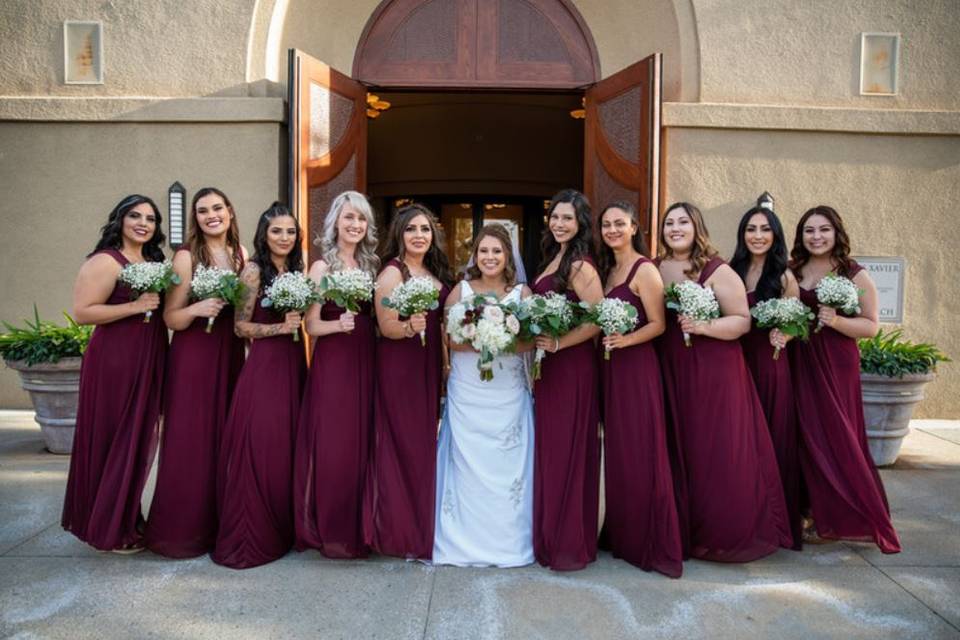 The bridal party