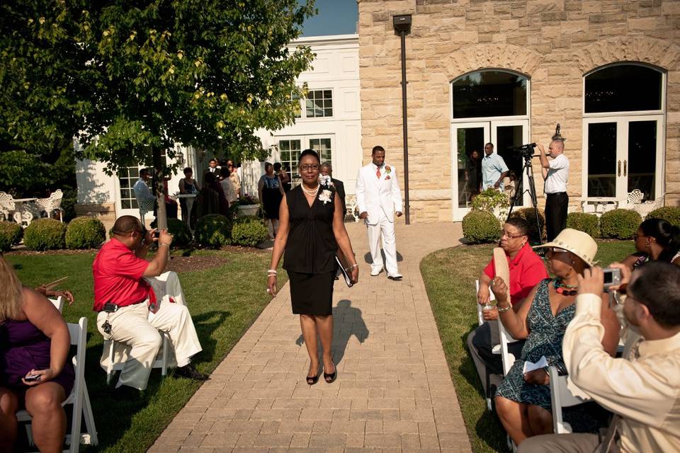 Walking down the aisle