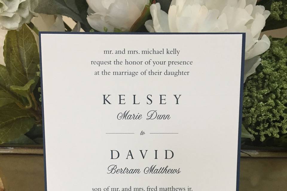 Elegant invitation