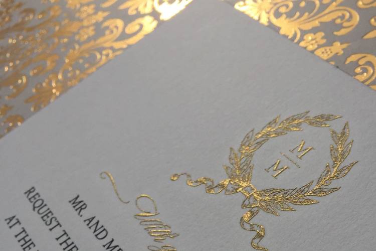 Engraved invitation