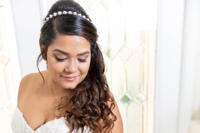 Bride hair and makeup