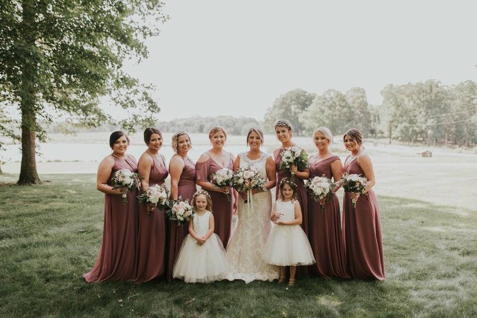 Bridal party styles