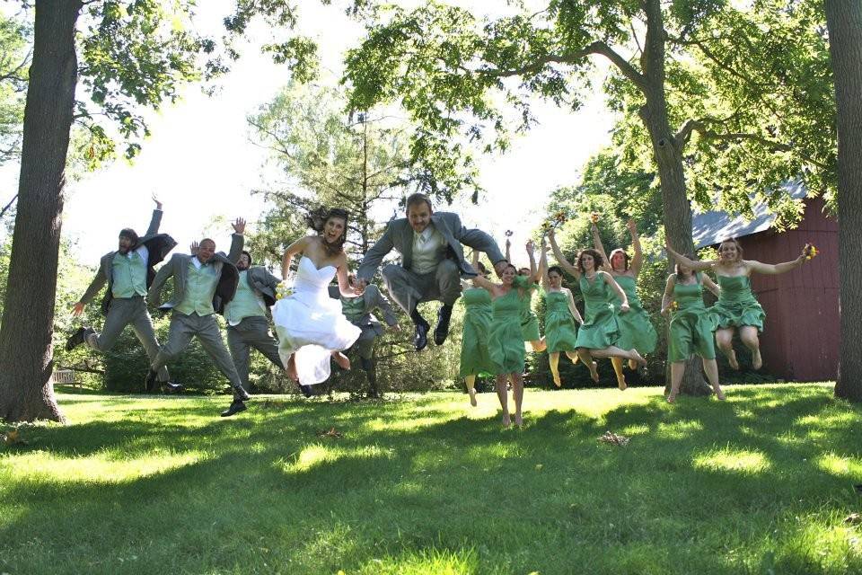 Wedding jump shot