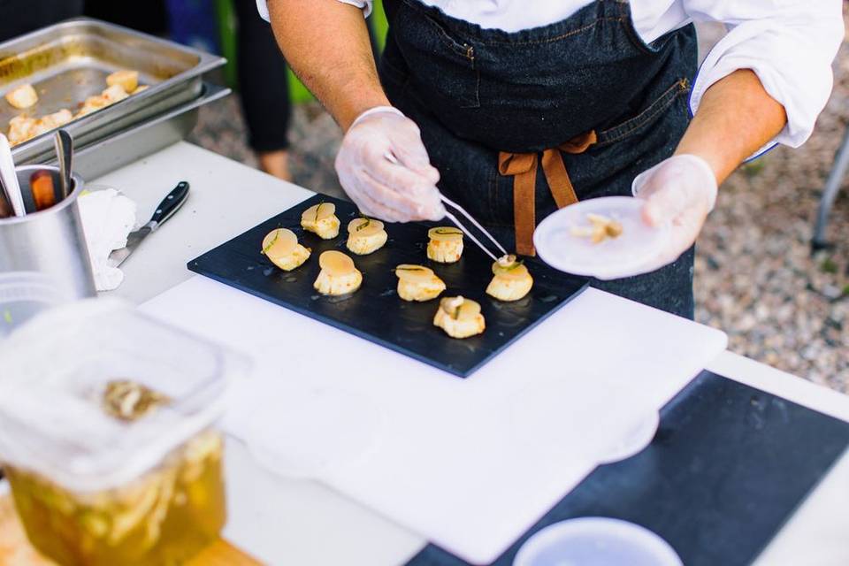 Plating Canapes