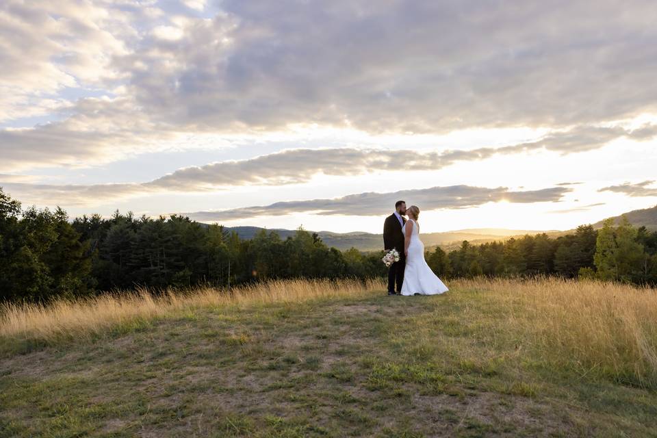 A Mountain View during Sunset