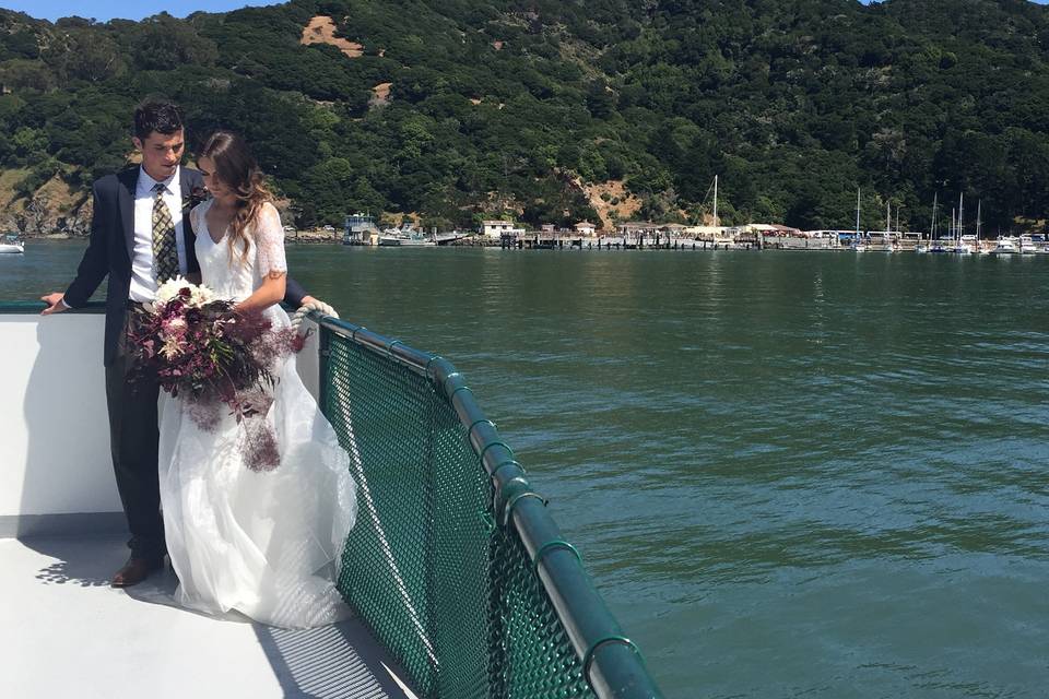 Couple on Angel Island Boat
