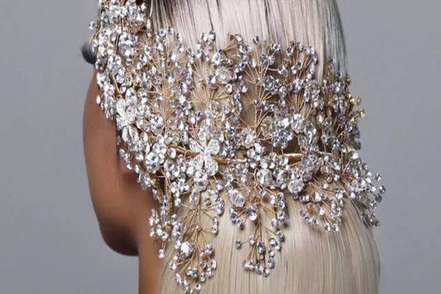 Floral Rhinestone headpiece