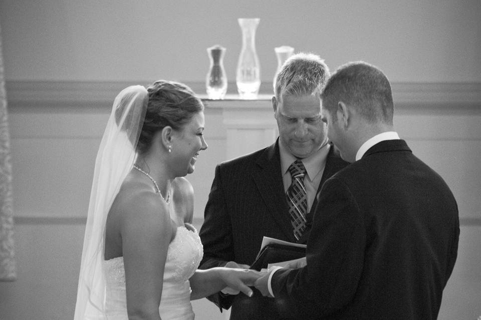 Beautiful wedding ceremony at The Amway Grand Hotel Grand Rapids Michigan