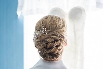 A soft Beautiful updo for this gorgeous Bride