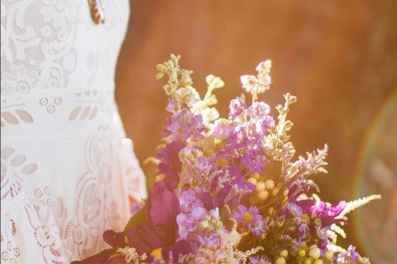 Wildflower bridal bouquet