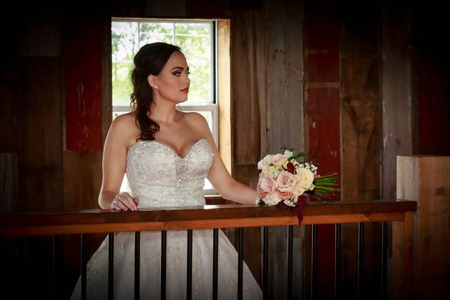Rustic bridal portrait