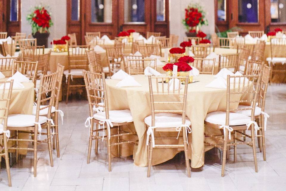 Reception tables