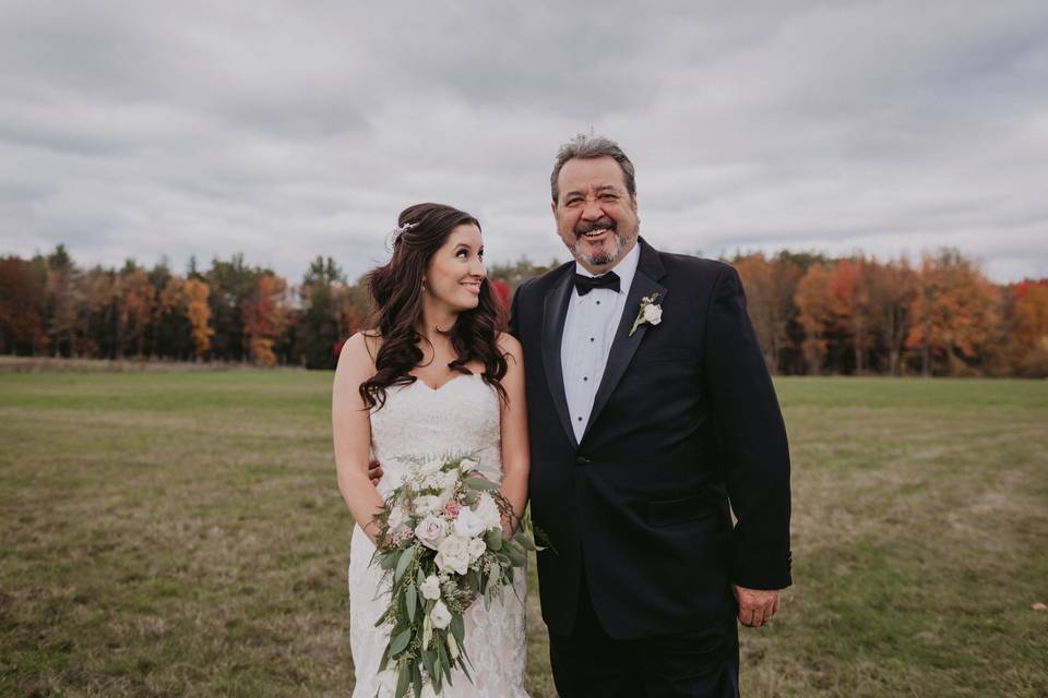 Bride and her daddy